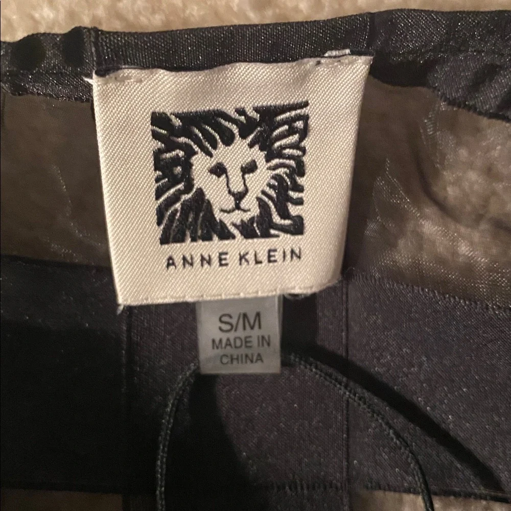 Anne Klein NWT size small/med black open front semi sheer jacket - Picture 5 of 9